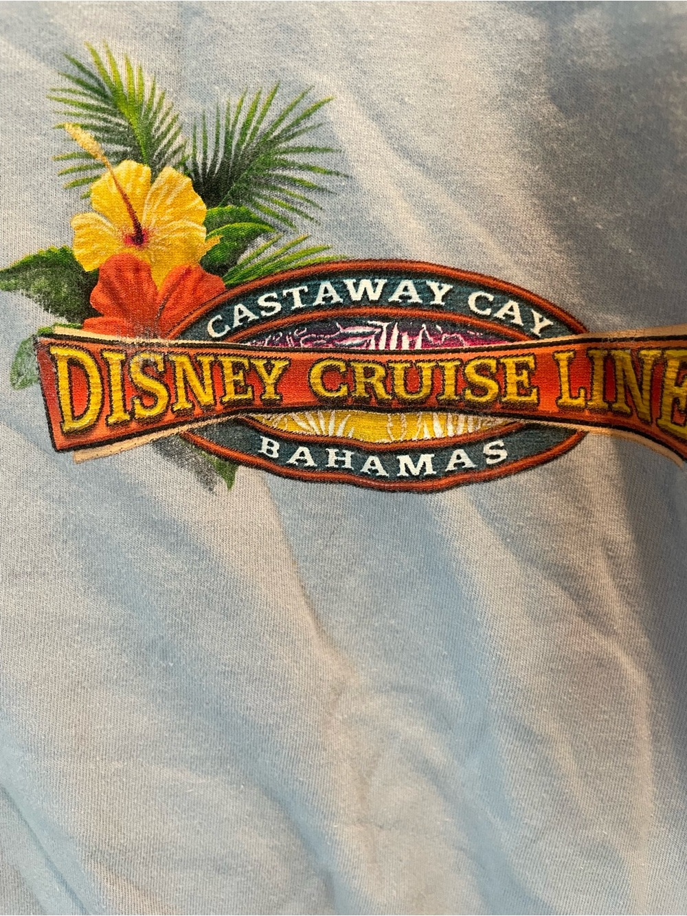 Disney Cruiseline Castaway cay Bahamas short sleeve 2 Sided Graphics tee XXL - Picture 3 of 5